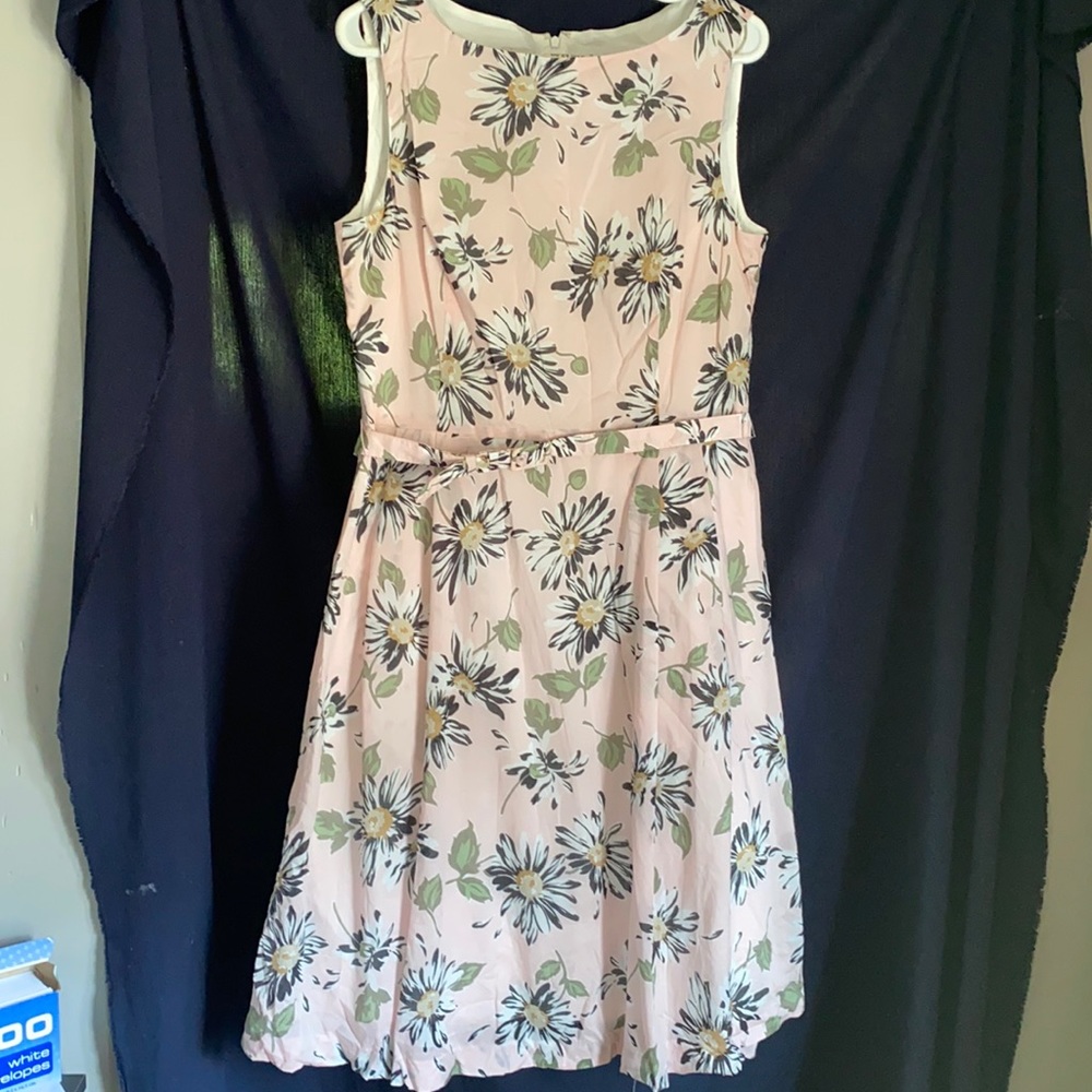Anne Klein Midi Dress with Pockets and Belt